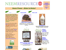 Tablet Screenshot of neemresource.com